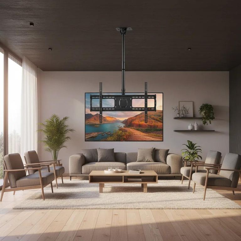 GENERICO Soporte de techo ajustable para TV hasta 75 pulgadas