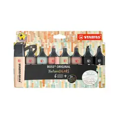 STABILO - Set 8 Destacadores Boss Original Nature + 2 Negros
