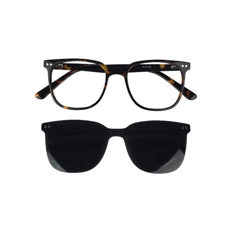 Marco Optico Vicuna Clip Filtro Azul Cafe TALLA UNICA