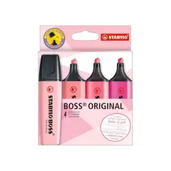 STABILO - Set de 4 Destacadores BOSS Original – Shades of Pink