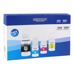 GENERICO - Kit de 4 tintas compatibles BT60-5001 Pacific color