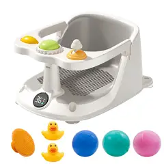 VIDITA - Asiento De Baño Bebé Con Indicador Temperatura Y Juguetes