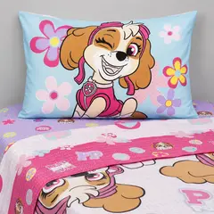 MASHINI - SABANA PAW PATROL NIÑA SKY MICROFIBRA 1.5 PLAZAS SINGLE