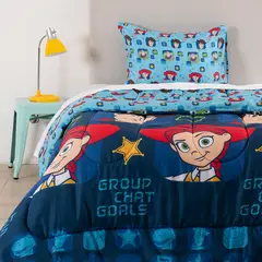 MASHINI - CUBRECAMA PLUMON INFANTIL REVERSIBLE TOY STORY GOALS 1.5 PLAZAS SINGLE