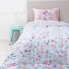 MASHINI - CUBRECAMA PLUMON INFANTIL REVERSIBLE MINNIE SPRING 1.5 PLAZAS SINGLE