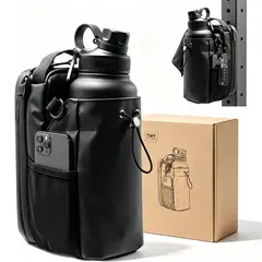 TSKY CHILE SHOPPING - Bolsa magnética para gimnasio para botella de agua, bolsa de transporte para botellas de gimnasio
