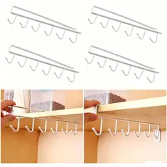 TSKY CHILE SHOPPING - Pack 4pcs Organizador Soporte Colgador De Tazas Utensilios De Cocina para colgar,taza,vasos,ganchos
