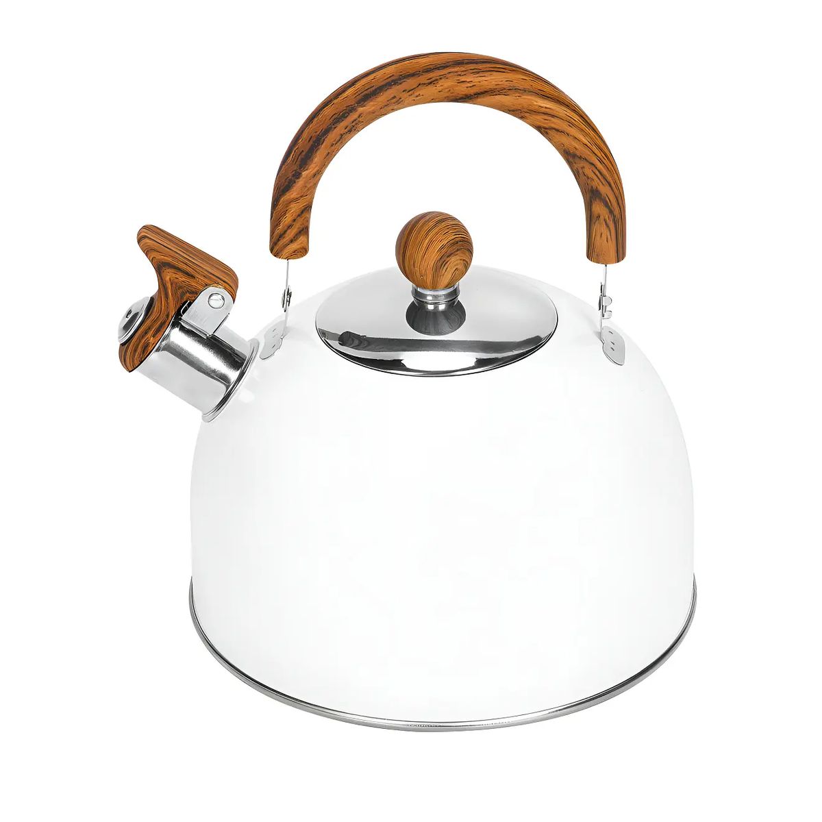 GENERICO - Tetera 2.5 Lt Acero Inoxidable Color Blanco Chef Choice para Estufas