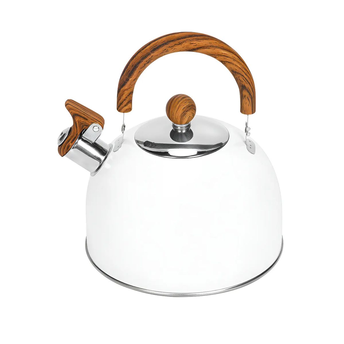 GENERICO - Tetera 2.5 Lt Acero Inoxidable Color Blanco Chef Choice para Estufas
