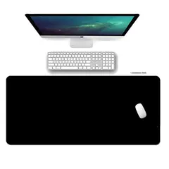 GENERICO - Mouse Pad Alfombrilla Protector Antideslizante 80x40 Negro