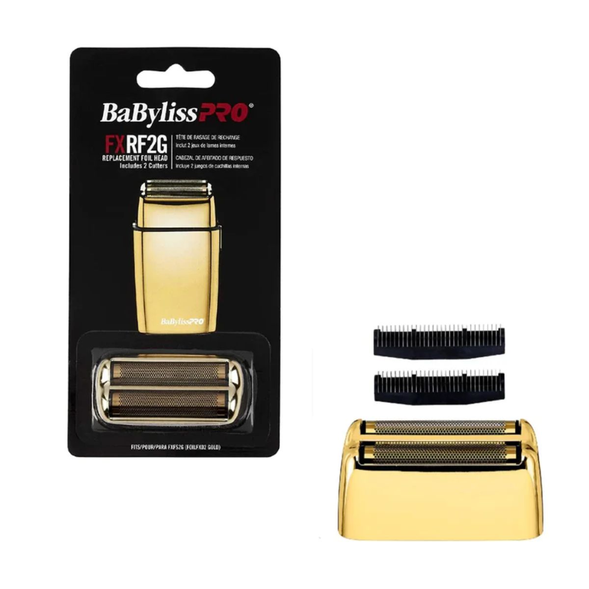 BABYLISS PRO - Repuesto De Shaver Afeitadora Babyliss Cabezal Y Cuchillas GOLD