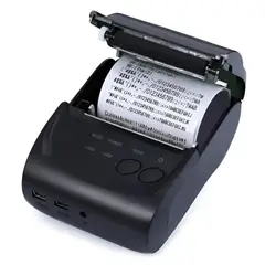 GENERICO - Mini Impresora Termica Inalambrica Bluetooth 58mm Negro