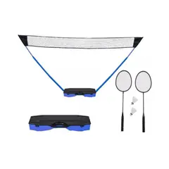 GENERICO - Red Malla Deportiva Badminton Voley Tennis 3 en 1,con Maleta
