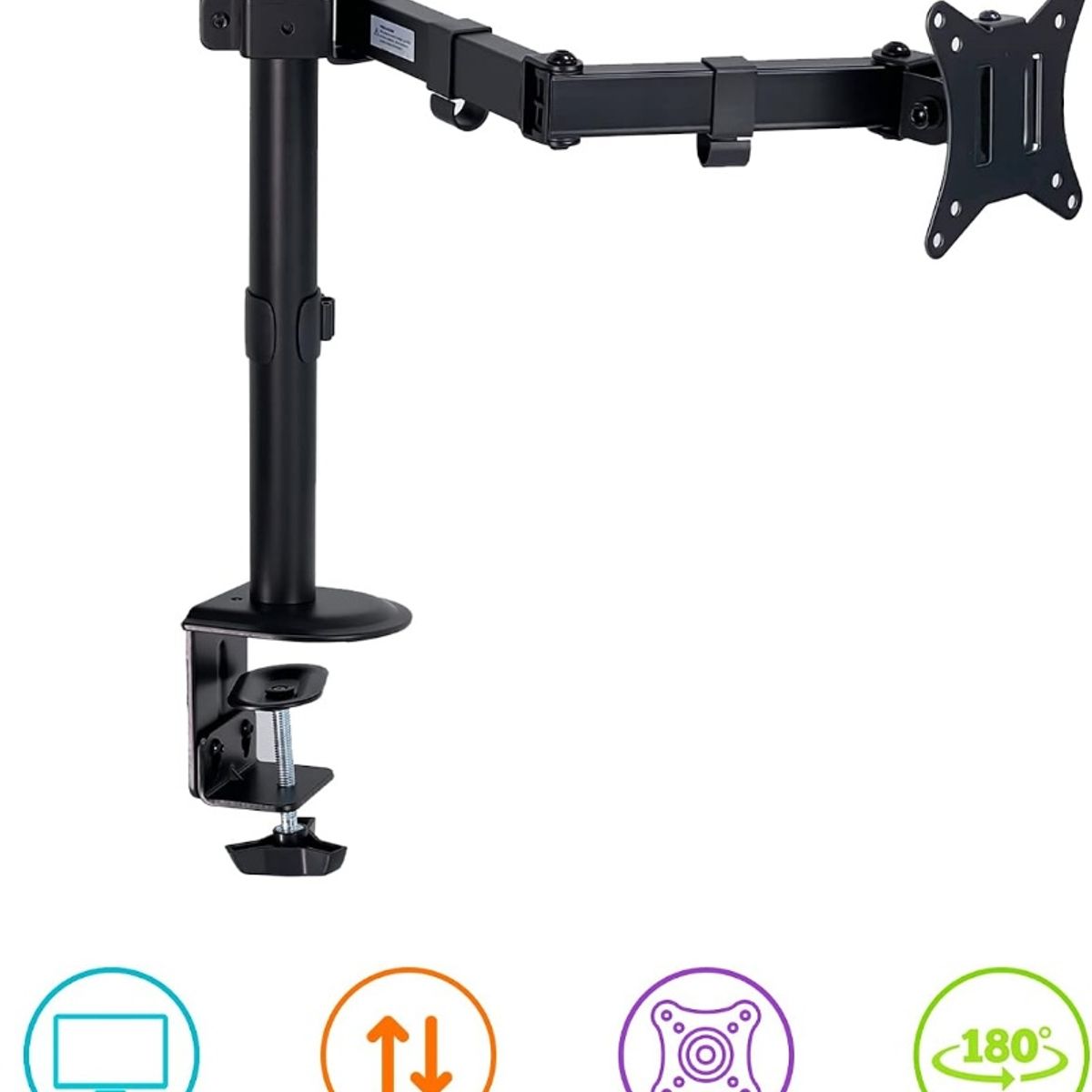 GENERICO - Soporte de Escritorio con Brazo Articulado para Monitor 14 a 32 pulgadas