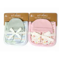 GENERICO - Set De Bebe Gorrito Mitones Y Paño Tuto Recién Nacido