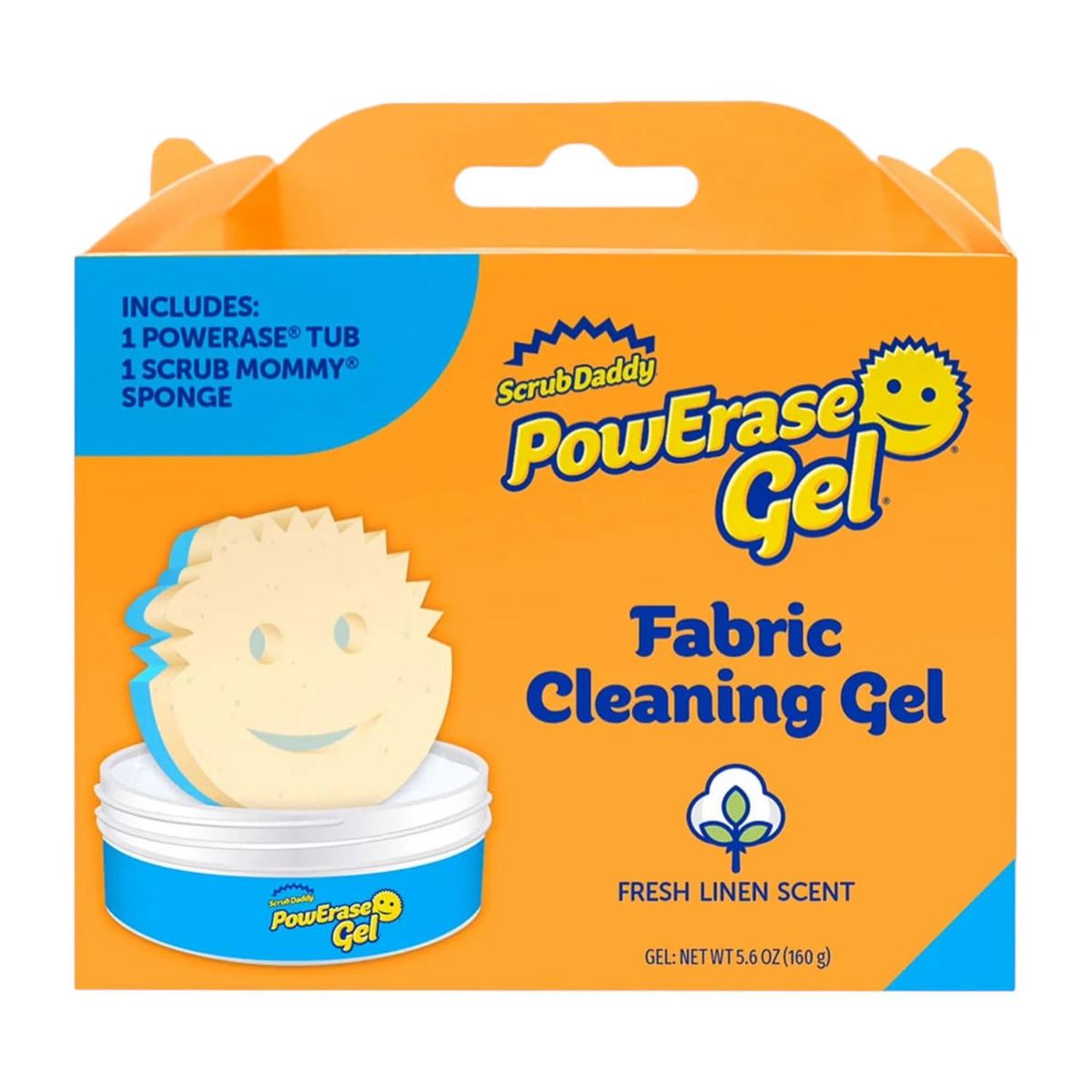 SCRUB DADDY - Gel Quitamanchas Telas PowErase 160g Y Esponja Mommy
