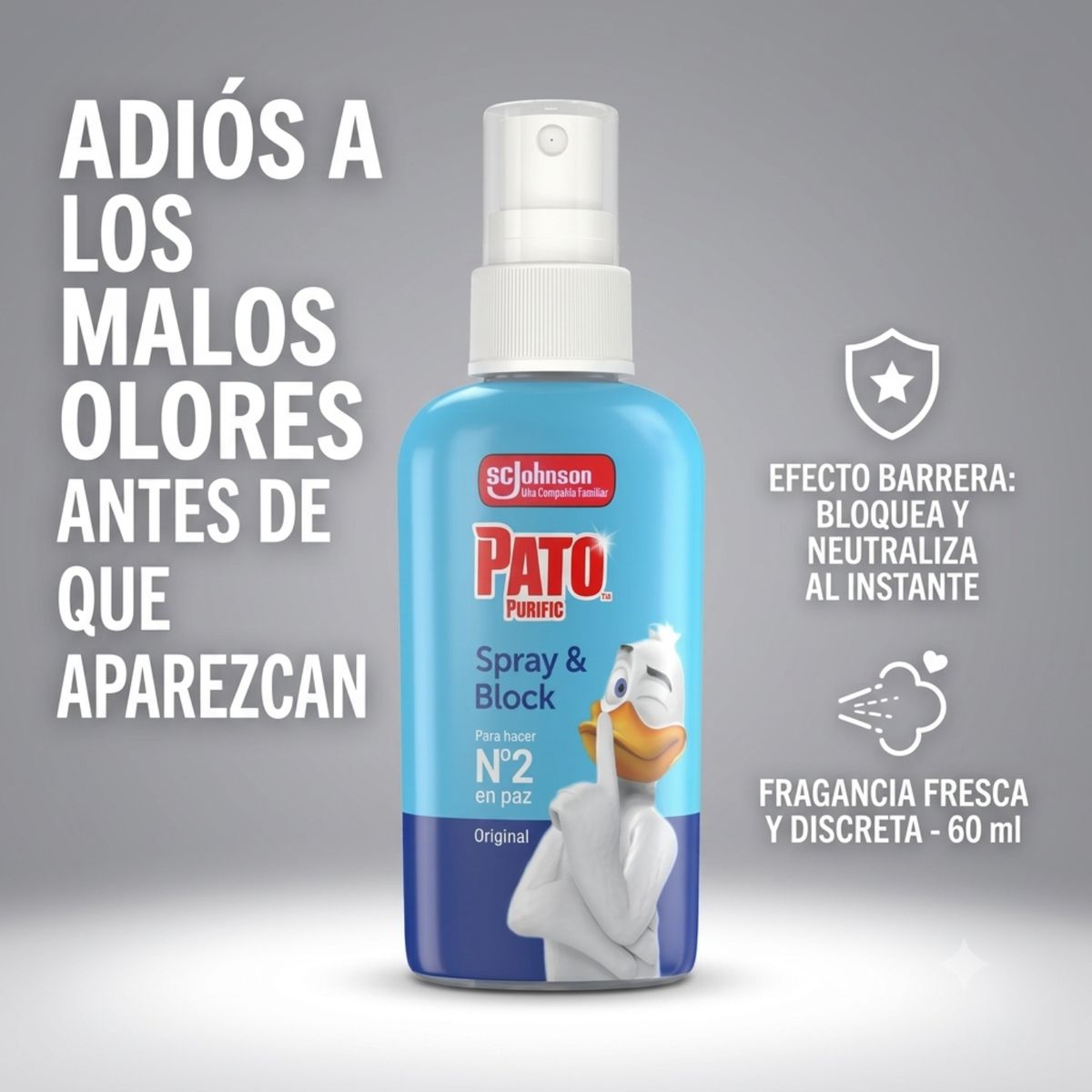 PATO PURIFIC - Pato Purific Neutralizador Olores Baño 60ml