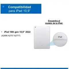 GENERICO - Funda Carcasa Para iPad Protector Rosado Ipad 10th