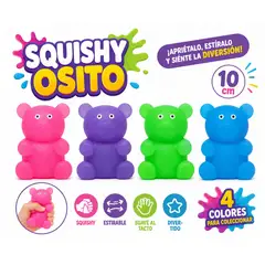 GENERICO - Squishy Osito Gigante – 10 cm Sensorial antiestres al azar