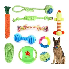 ZG STORE - Set 10 Juguetes Para Mascotas Perro Pelota Cuerda Disco