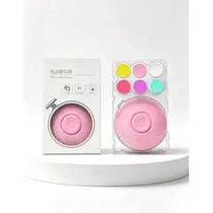 GENERICO - SET DE CORTAUÑAS ELÉCTRICO PARA BEBÉ ROSADO CON 6 CABEZALES Y ESTUCHE PORTÁTIL