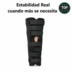 MOVI - Inmovilizador de Pierna Ortopédico con Varillas para Rodilla Post Operatorio Ajustable