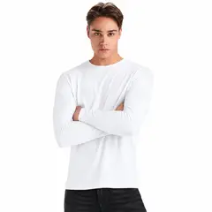 ROLY - Polera Manga Larga Cuello Polo 100% Algodón Para Hombre