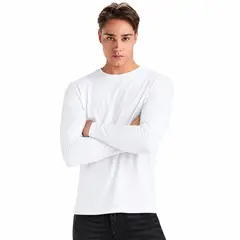 ROLY - Polera Manga Larga Cuello Polo 100% Algodón Para Hombre