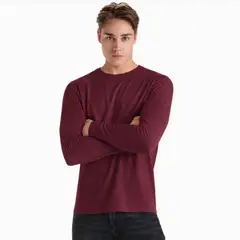 ROLY - Polera Manga Larga Cuello Polo 100% Algodón Para Hombre