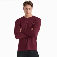 ROLY - Polera Manga Larga Cuello Polo 100% Algodón Para Hombre