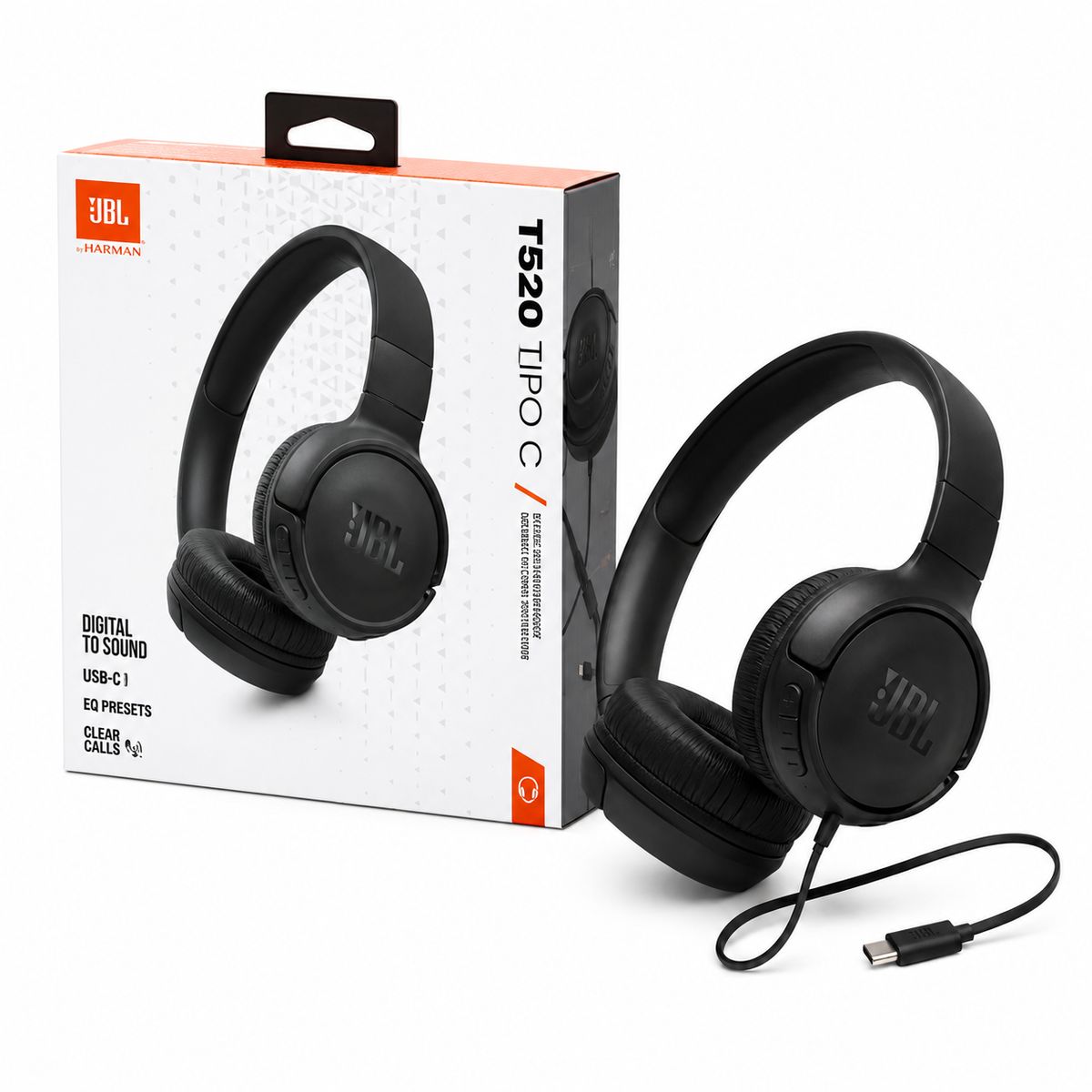 JBL - Audífonos JBL Tune 520 USB C Para Celular PC Notebook