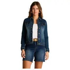 LORENZO DI PONTTI - Casaca Denim Mujer Azul