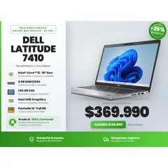 DELL - Notebook Latitude 7410 Intel Core i5 10ª Gen 8GB RAM 256GB SSD