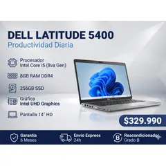 DELL - Notebook Latitude 5400 Intel Core i5 8ª Gen 8GB RAM 256GB SSD