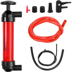 KUANGYE - Kit de bomba manual multiusos para transferencia de combustible, sifón portátil para agua y gas