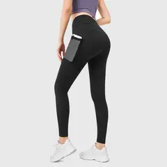 SUKHA - Calza tiro alto con bolsillo Negro