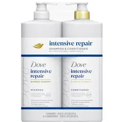 DOVE - Gran Pack Shampoo + Acondicionador Intensive Repair Damage Therapy 1 Litro cu