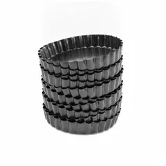 DISPARO - Set 12 Moldes Tartaleta Mini Metal Antiadherente 10cm