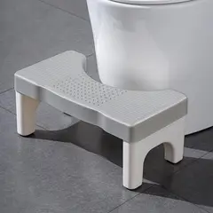SOPORTEX - Banco Ergonómico Para Inodoro Taburete Antideslizante Color Gris