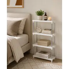 ARMONIA - Repisa Oganizadora Dormitorio 4 Niveles Plastico Metal 171
