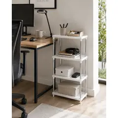 ARMONIA - Estante Organizador Oficina 4 Niveles Plastico Metal 171