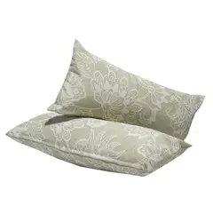 MASEL - Set 2 Cojines Lona Española Pami 25x50 Beige