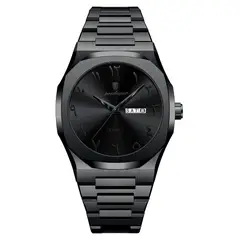 STARTECHOFFICE - Reloj Analógico de Cuarzo para Hombre 41 mm Calendario Día/Fecha Acero Inoxidable Resistente al Agua