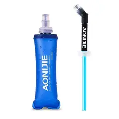 AONIJIE - Botella Soft Flask Trail Running TPU con Bombilla 250ml