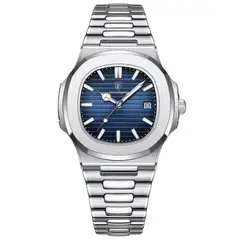STARTECHOFFICE - Reloj Analógico Cuarzo para Hombre 40 mm Acero Inoxidable Cristal Mineral Estilo Ejecutivo y Casual