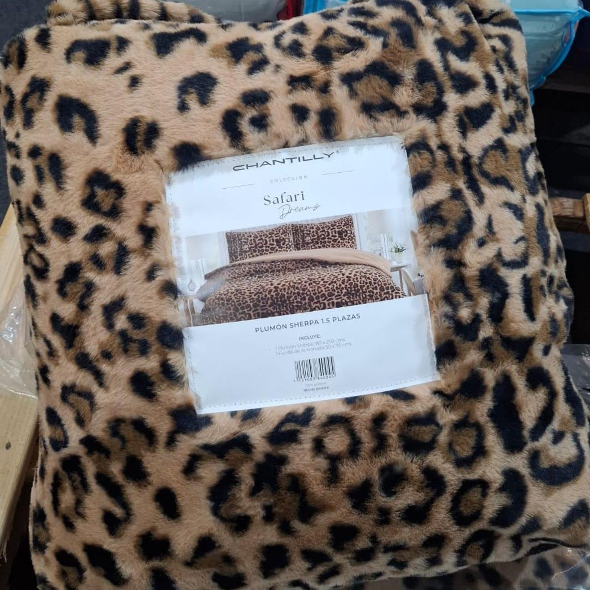SAFARI - Plumon Safari animal print 1.5 plazas