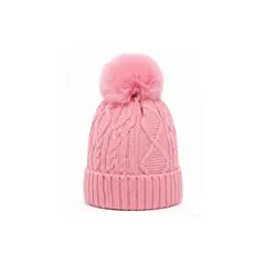 OMAS - Gorro de Lana con Pompon Gorro Invierno Mujer