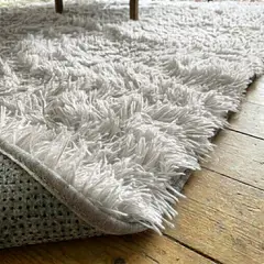 ARMONIA - Alfombra 150x200 cm Pelo Medio Blanco Moderno para Living 026