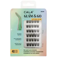 CALA - Grupos de pestañas preadhesivas Glam & Go