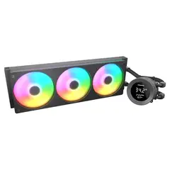 COUGAR - Refrigeracion liquida AIO Vistek ARGB, 360mm, Pantalla 1.9, IntelAMD, Negro